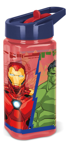 Botella Infantil Square Water Avengers 510ml 1103