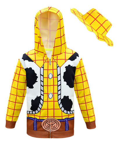 Cp1 Chaqueta Con Capucha Woody De Toy Story 4 For Carnaval