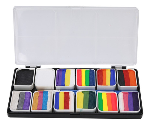 Pintura Facial Y Corporal De 12 Colores A Base De Agua Para