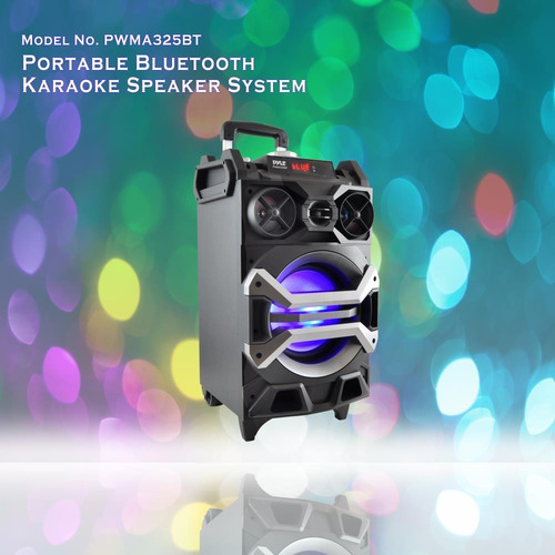 Pyle Bafle Portatil Pwma325bt 2500 Watts Mp3 Usb Sd Fm