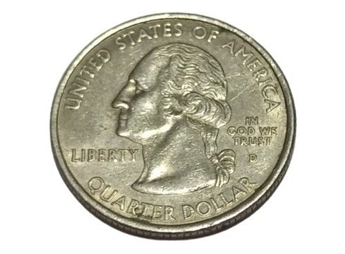 Moneda Eeuu Quarter Dollar Virginia 1788 - 2000 Jamestown (Usado)