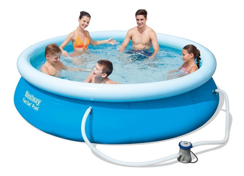 Combo Piscina 3.05x0.76mt 4.678 Litros + Bomba Bestway