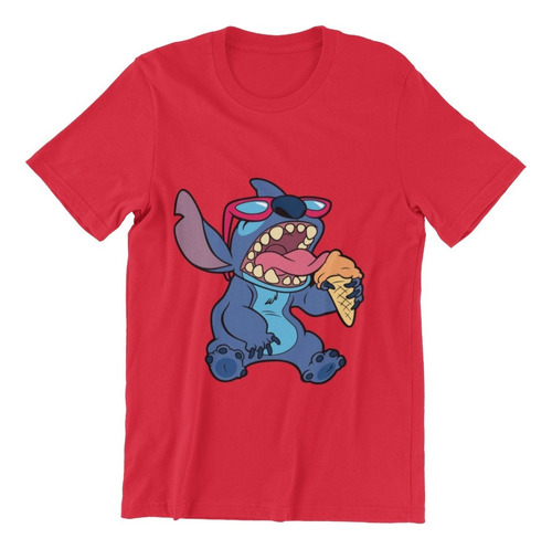 Polera Unisex Lilo Y Stitch Mono Icecream Estampado Algodon