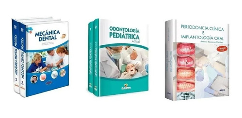 Pack 5 Libros Odontología Periodoncia Implantología Oral