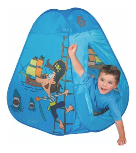 Carpa Casita Autoarmable Piratas Infantil 95x95x100cm