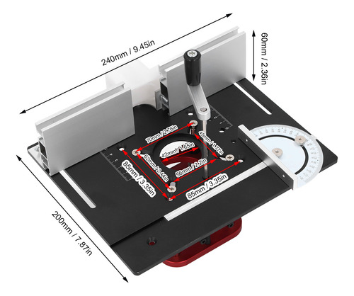 Sistema De Elevación De Mesa Router Lift Base, 51 Mm, Metal