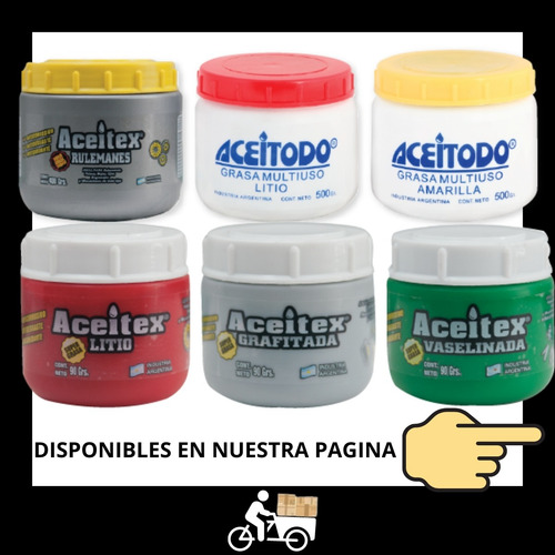 Grasa Amarilla Aceitex Aceitodo 90gr Bujes Poleas Ejes