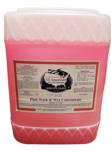 All American Car Care Products Pink Wash & Wax Concentrado (