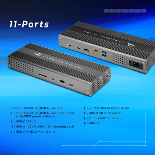 Estación De Acoplamiento Owc Thunderbolt Go Dock 11 Puertos