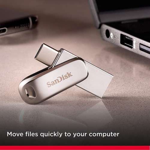 Imagen 2 de 5 de Pendrive Sandisk Ultra Dual Luxe 1 Tb Usb A Usb C Mac iPad