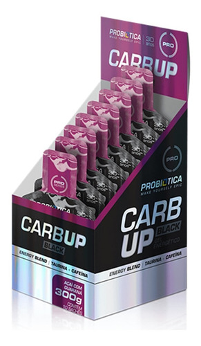 Carb-up Gel Black 10 Saches - Probiótica