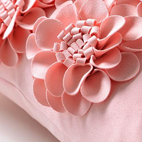 Jwh Fundas De Almohada Con Diseño De Flores Rosas De 18 X 18