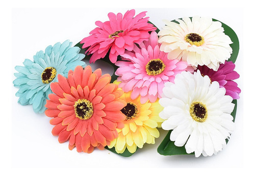 A 20 Piezas Flores Artificiales De Gerbera Flower Eterna