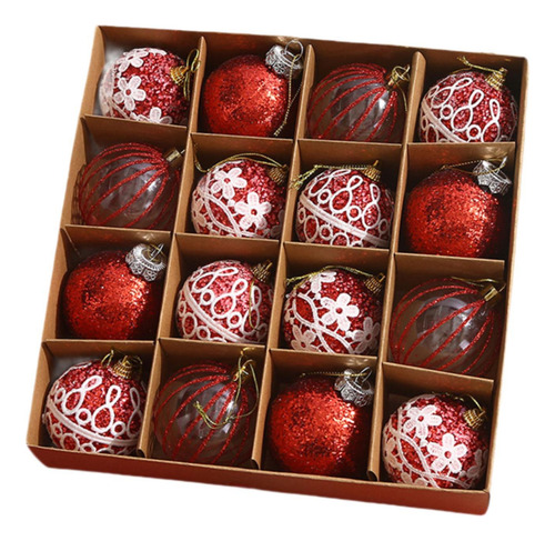 16x Bolas De Natal Enfeites Decorativos Para Árvores De