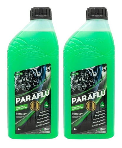 Aditivo Paraflu Concentrado Verde Para Radiador - 2 Litros