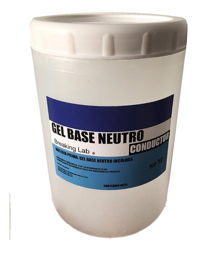 Gel Neutro Base Conductor 1kg (1000g) Pote Tapa A Rosca! 