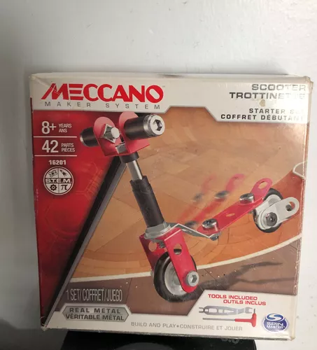 Meccano Coffret débutant : Trottinette Meccano en multicolore