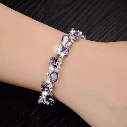 Kit 1 De Pulseras Brazaletes Redondo Cristal Para Mujeres/mama Regalos.cgq