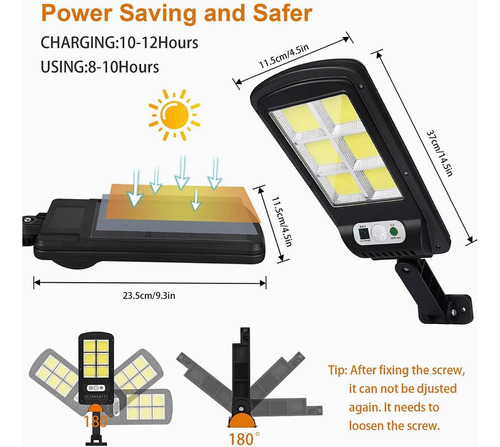 Luz De Calle Llevada Solar Al Aire Libre 300w Con Control Re