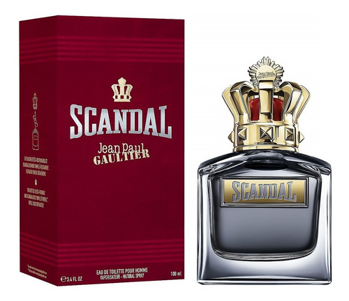 Jean Paul Gaultier Scandal pour homme EDT 100 ml para hombre recargable