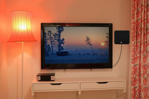 Imagen 2 de 5 de Antena Tv Digital Interior Full Hd Uhf/vhf Fabulosa Top