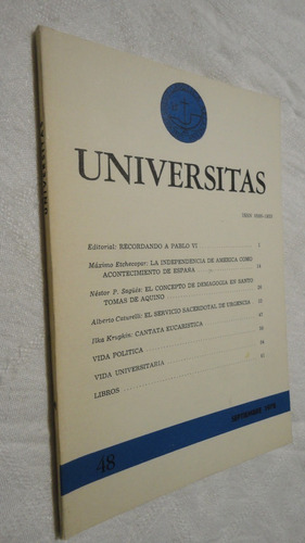 Revista Universitas - Nro 48 Septiembre  1978