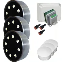 Comprar Kit Completo Iluminacion Pileta Hormigon 3 Luces Led Sumergibles Hidroled 24w Luz Blanca De Acero Inox. Macizo 316 + Transformador + Caja Estanca + Cajas De Pase Listo Para Instalar