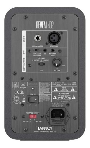 Imagem 4 de 4 de Monitor De Referencia Tannoy Reveal 402 70w Individual