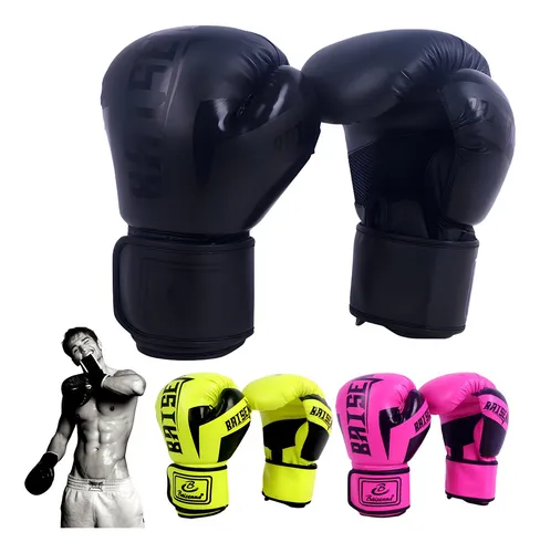 Guantes De Box Para Kickboxing,strap Velcro Dorado 12 Oz