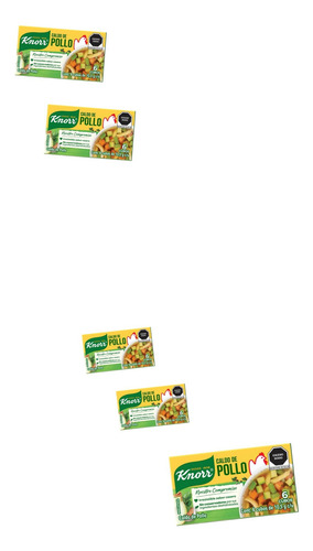 Caldo De Pollo Knorr 6 Cubos De 10.5g 5pzas