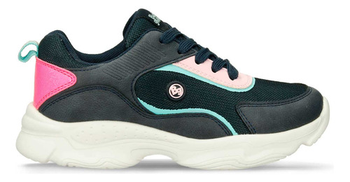 Tenis Casuales Azul Bubblegummers Qalila Niña