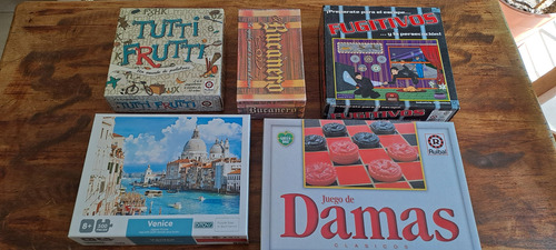 Lote De 5 Juegos De Mesa, Todos Completos. (Usado)