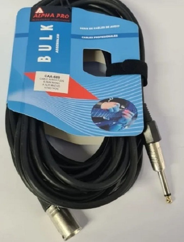 Cable De Audio Plug 6.3mm A Xlr Macho. 10mtrs.