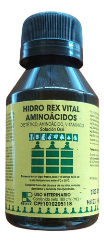 Hidrorex Vital, Lab. Revex , Polivitaminico Para Aves