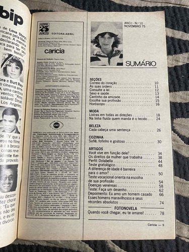 Revista Carícia N 10 Carlos Eduardo Dolabella Fotonovela Mod (Usado)