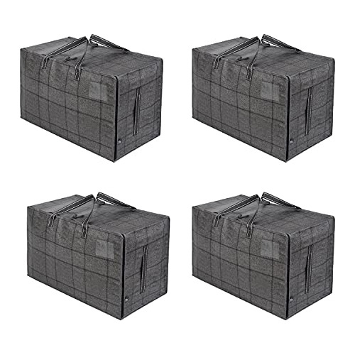 4 Pack Heavy Duty Oversized Storage Bag For Moving, Col...