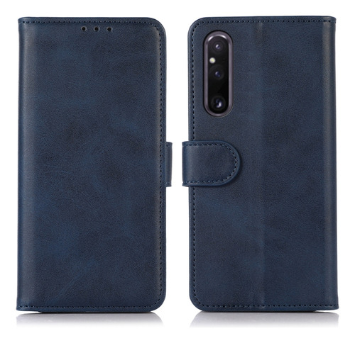 Cow Texture Leather Case For Sony Xperia 1 V