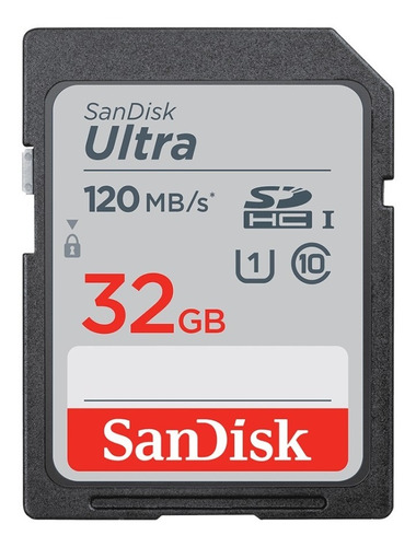 Sd Hc 32 Gb Clase 10 Sandisk Ultra 120mb/s