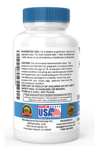 Suplemento De Crescimento Capilar Drformulas Dht Blocker 90