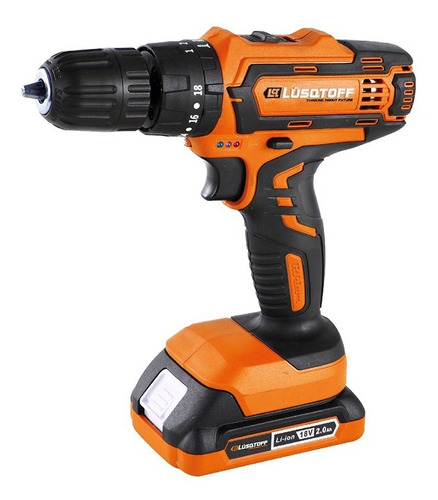 Imagen 1 de 8 de Taladro Maletin Percutor 18v Atornillador Lusqtoff Atl18-8b