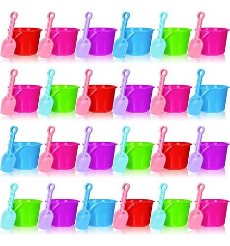 Junkin 24 Juegos De Cubos Y Palas De Arena De Playa Para ...