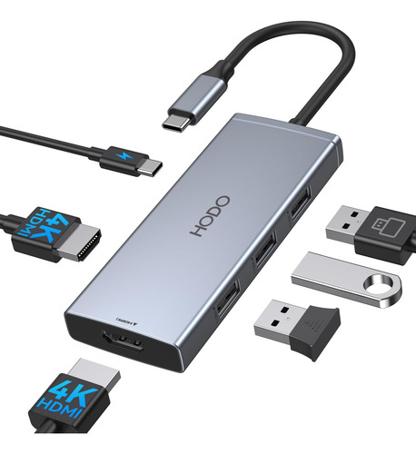 Adaptador Of Coupling Station A Hdmi Usb C Monitors