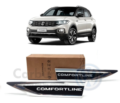 Kit Emblema Lateral T-cross Comfortline Original Volkswagen