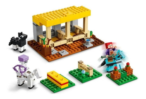 Imagem 5 de 5 de Lego Minecraft - O Estábulo De Cavalos - 21171