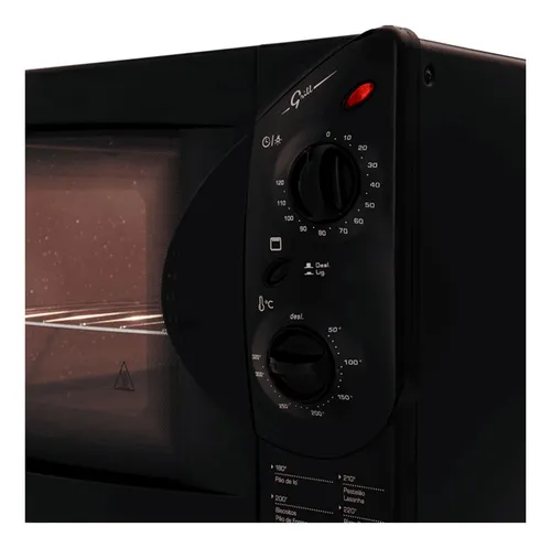 Forno Elétrico De Bancada Fischer Grill Black 44l 1775w