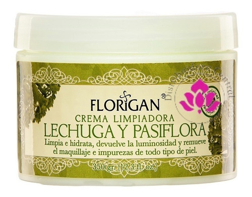 Crema Limpiadora Lechuga Con Pasiflora 350grs. Florigan