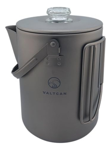 Cafetera Con Percolador De Titanio Valtcan, 1,5 L, Filtro Br
