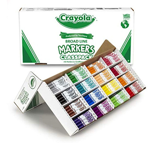 Crayola Marcadores Gruesos De Punta Ancha, 256 Marcadores