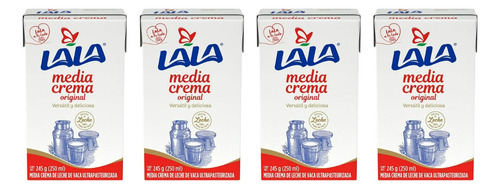 4 Pack Media Crema Lala Original 245 G /u