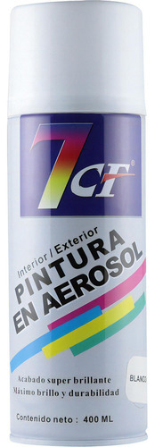 400ml Spray Pintura En Aerosol Interior Exterior LG Color Blanco brillante